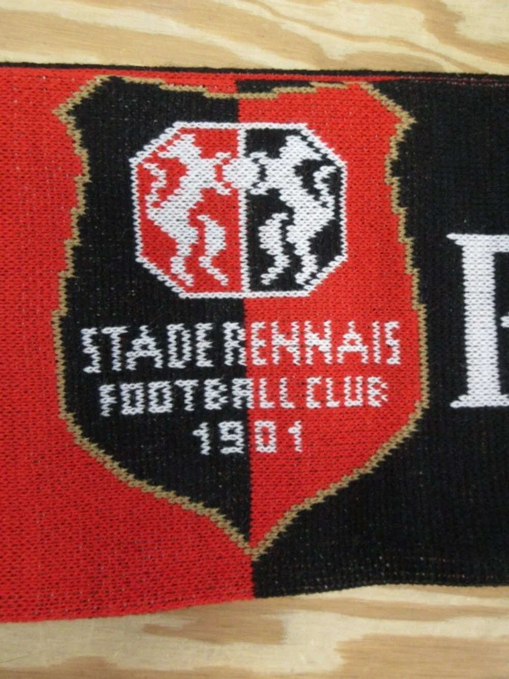 Stade Rennais FC Scarf Red Puma Football Soccer Club Fan Fringe NEW